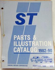 1982-1990 GMC Chevrolet ST Truck Parts/Illustration Book S-10 S-15 Jimmy Blazer
