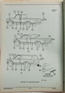 1982-1990 GMC Chevrolet ST Truck Parts/Illustration Book S-10 S-15 Jimmy Blazer