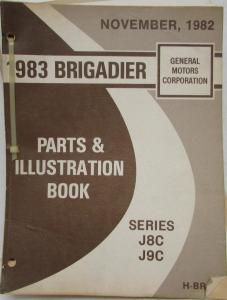 1983 GMC Brigadier Truck Parts/Illustration Book Series J8C J9C