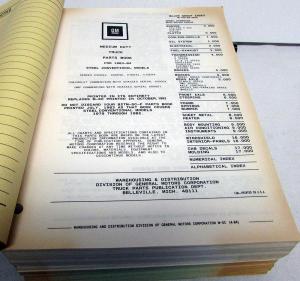 1983-1984 GMC Chevy Truck Parts/Illustration Book Steel Conventional Medium Duty