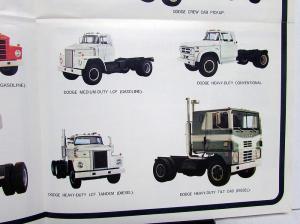 1972 Dodge Truck Dealer Sales Brochure Poster Full Line Pickup Van HD Crew Cab