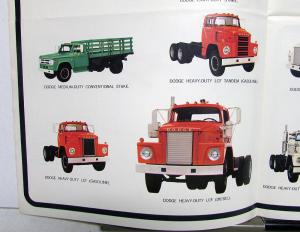 1972 Dodge Truck Dealer Sales Brochure Poster Full Line Pickup Van HD Crew Cab