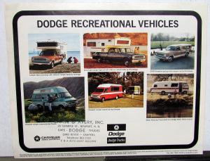 1972 Dodge Truck Dealer Sales Brochure Poster Full Line Pickup Van HD Crew Cab