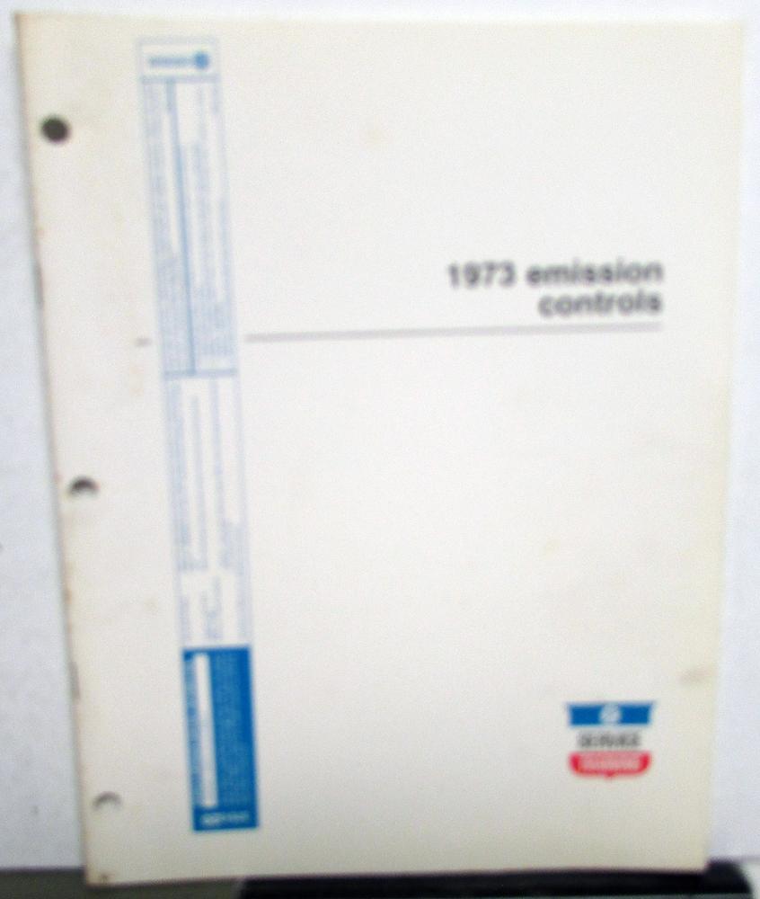 1973 Chrysler Service Training Booklet Emission Controls Troubleshooting Repair