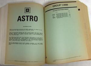 1983-1986 GMC Astro Parts and Illustration Book Heavy Duty Series D9K D9L
