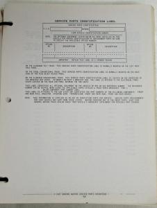 1983-1987 GMC Astro Parts Book Heavy Duty Series D9K D9L
