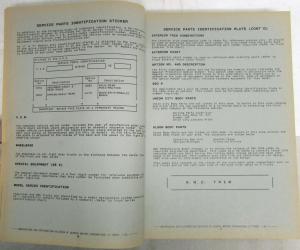 1985-1987 GMC Chevrolet M Panel Van/Passenger Van Parts and Illustration Book