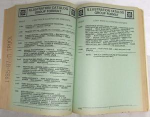 1985-1987 GMC Chevrolet M Panel Van/Passenger Van Parts and Illustration Book