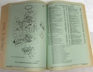 1985-1987 GMC Chevrolet M Panel Van/Passenger Van Parts and Illustration Book