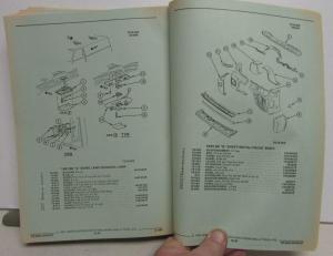 1985-1988 GMC Chevrolet G Van Parts and Illustration Book Vandura Rally Cutaway