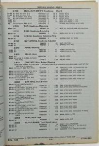 1985-1989 GMC Safari Chevrolet Astro M Van Parts and Illustration Book