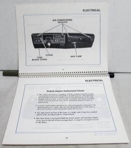 1976 Chrysler Dodge Plymouth Car & Truck Dealer Service Highlights Manual