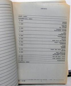 1985-1989 GMC Chevrolet P Van Parts and Illustration Book Step Van Motor Home