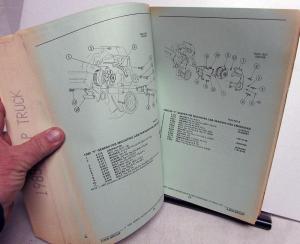 1985-1989 GMC Chevrolet P Van Parts and Illustration Book Step Van Motor Home