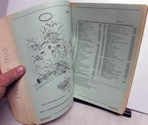 1985-1989 GMC Chevrolet P Van Parts and Illustration Book Step Van Motor Home