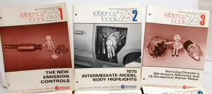 1975 Chrysler Plymouth Dodge Master Tech Reference Book Full Set Of 16