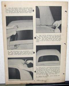 1951 Body By Fisher Service News Chevrolet Pontiac Convertible Top No 1 Vol 10