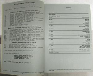 1985-1991 GMC Safari Chevrolet Astro M Van Parts and Illustration Book
