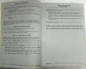 1985-1991 GMC Safari Chevrolet Astro M Van Parts and Illustration Book