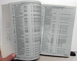 1985-1991 GMC Chevrolet G Van Parts and Illustration Book Vandura Rally Cutaway