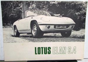 1967 Lotus Elan S4 Original Sales Brochure