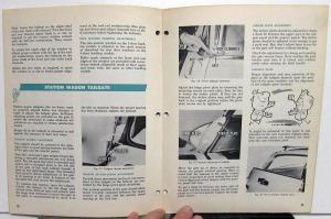 1961 Chrysler Plymouth Dodge Master Tech Service Reference Book Body Adjustments