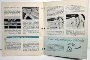 1961 Chrysler Plymouth Dodge Master Tech Service Reference Book Body Adjustments