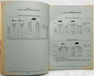 1987 GMC Chevrolet P Van Parts and Illustration Book Step Van Motor Home