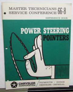 1966 Chrysler Plymouth Dodge Master Tech Service Reference Book Power Steering