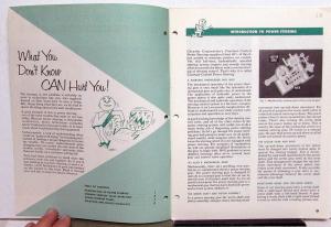 1966 Chrysler Plymouth Dodge Master Tech Service Reference Book Power Steering