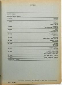 1987-1988 GMC Chevrolet P Van Parts and Illustration Book Step Van Motor Home