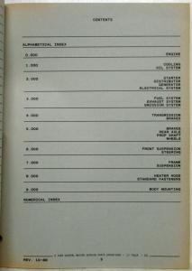 1987-1989 Chevrolet USPS LLV Long Life Vehicle Chassis Parts/Illustration Book