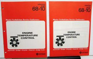 1968 Chrysler Plymouth Dodge Master Tech Service Reference Book Engine Temp
