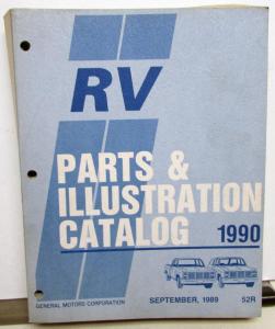 1990 GMC Chevrolet RV Light Truck Parts and Illustration Book Blazer Suburban