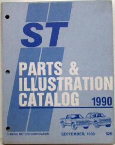 1990 GMC Chevrolet ST Truck Parts/Illustration Book S-10 S-15 Jimmy Blazer