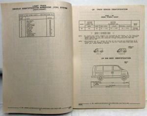 1990-1992 GMC Safari Chevrolet Astro LM Small Van Parts/Illustration Book