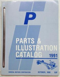 1991 GMC Chevrolet P Van Parts and Illustration Book Forward Control Van/Chassis
