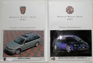 2001 MG Rover Group Geneva Motor Show Media Information Press Kit