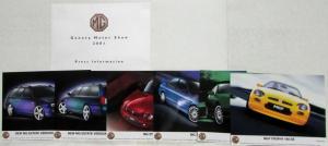 2001 MG Rover Group Geneva Motor Show Media Information Press Kit