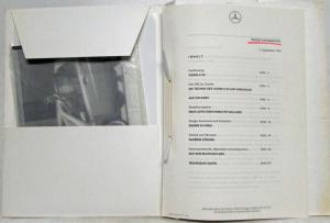 1993 Mercedes-Benz Vision A 93 Media Information Press Kit - German Text