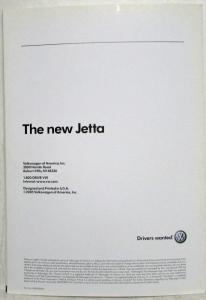 2005 Volkswagen VW New Jetta Media Information Press Kit