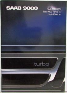 1988 Saab 9000 Media Information Press Kit - Swedish Text