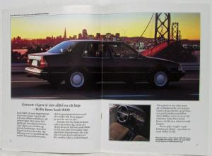 1988 Saab 9000 Media Information Press Kit - Swedish Text