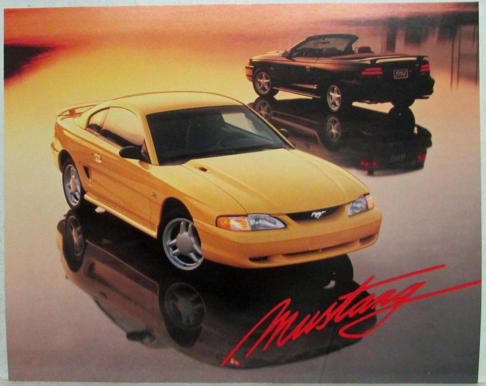 1994 Ford Mustang Spec Sheet