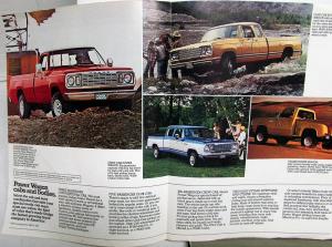 1978 Dodge 4 Wheel Drive Power Wagons Diagrams Specifications Sales Brochure