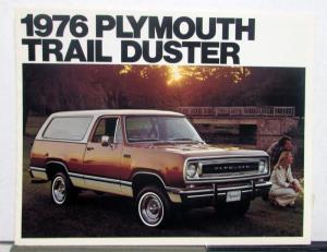 1976 Plymouth Trail Duster Soft Top  4WD Features Options Interiors Brochure