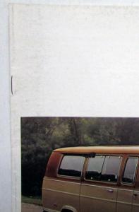 1976 Dodge Sportsman Wagons B100 B200 B300 Feature Option Interior Sale Brochure