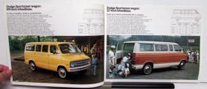 1976 Dodge Sportsman Wagons B100 B200 B300 Feature Option Interior Sale Brochure