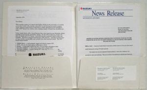 1997 Suzuki Full Line Media Information Press Kit - Sidekick X-90 Swift Esteem