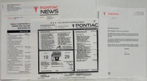 1994 Pontiac Media Information Press Kit - Grand Am Grand Prix Bonneville